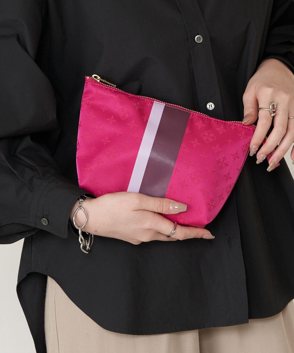 russet ラインプリントポーチ M(Z-226) 