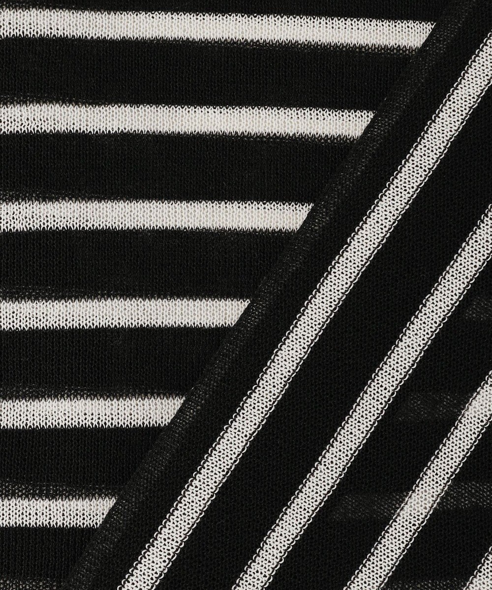 UNFILO シアーフォルムニット ボーダー 