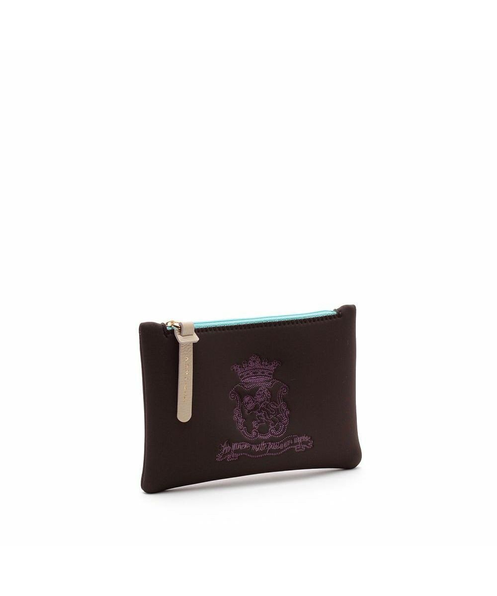 A.D.M.J. 【魔法の様に軽い】マジックライト/イタリアンファブリックステッチ刺しゅうフラットポーチ2セット(S・M) 