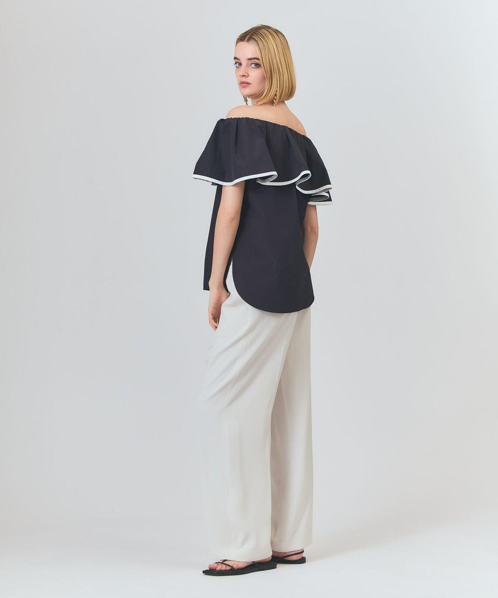 GRACE CONTINENTAL ラッフルトリミングブラウス 