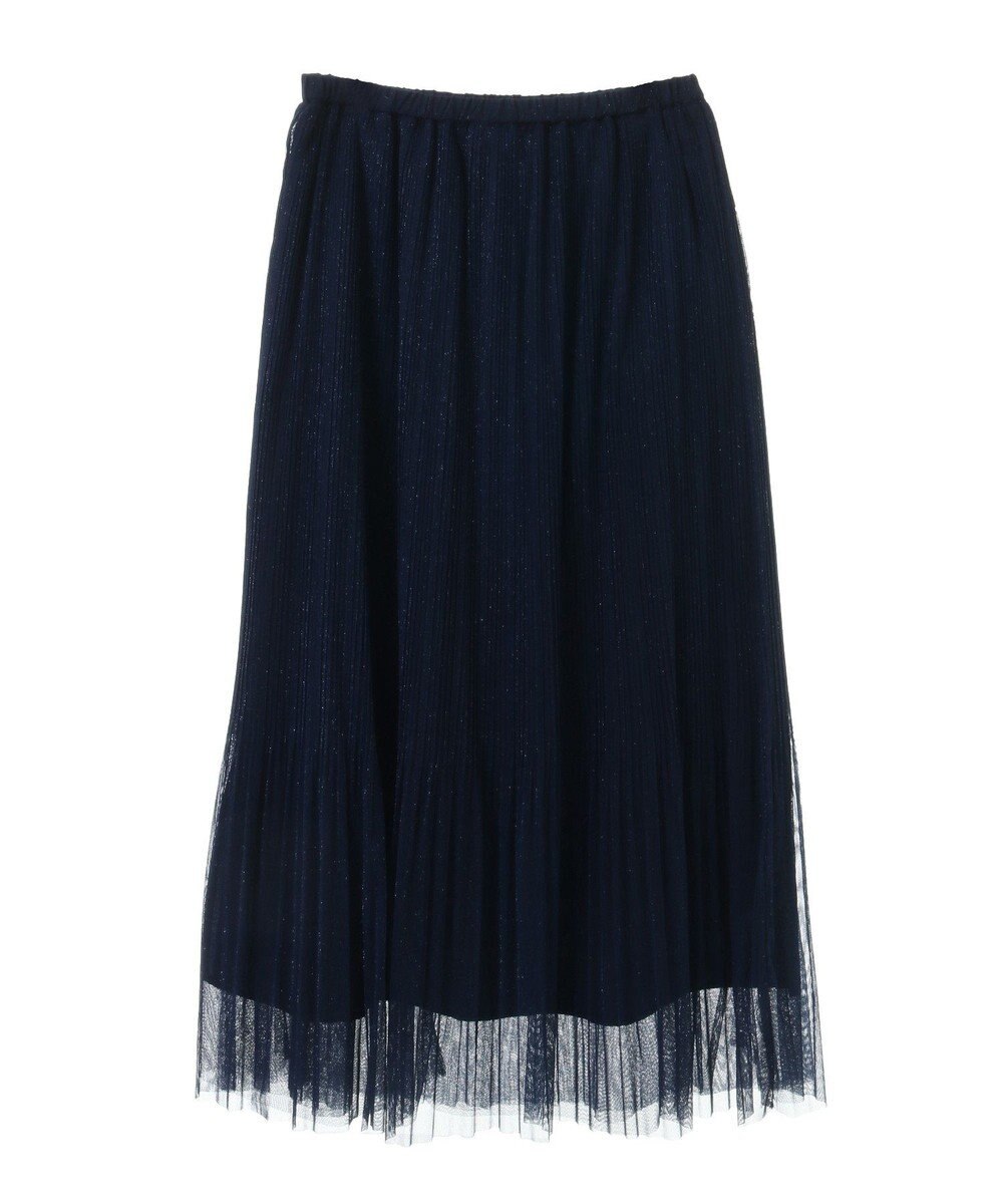 Green Parks ラメチュールプリーツスカート 