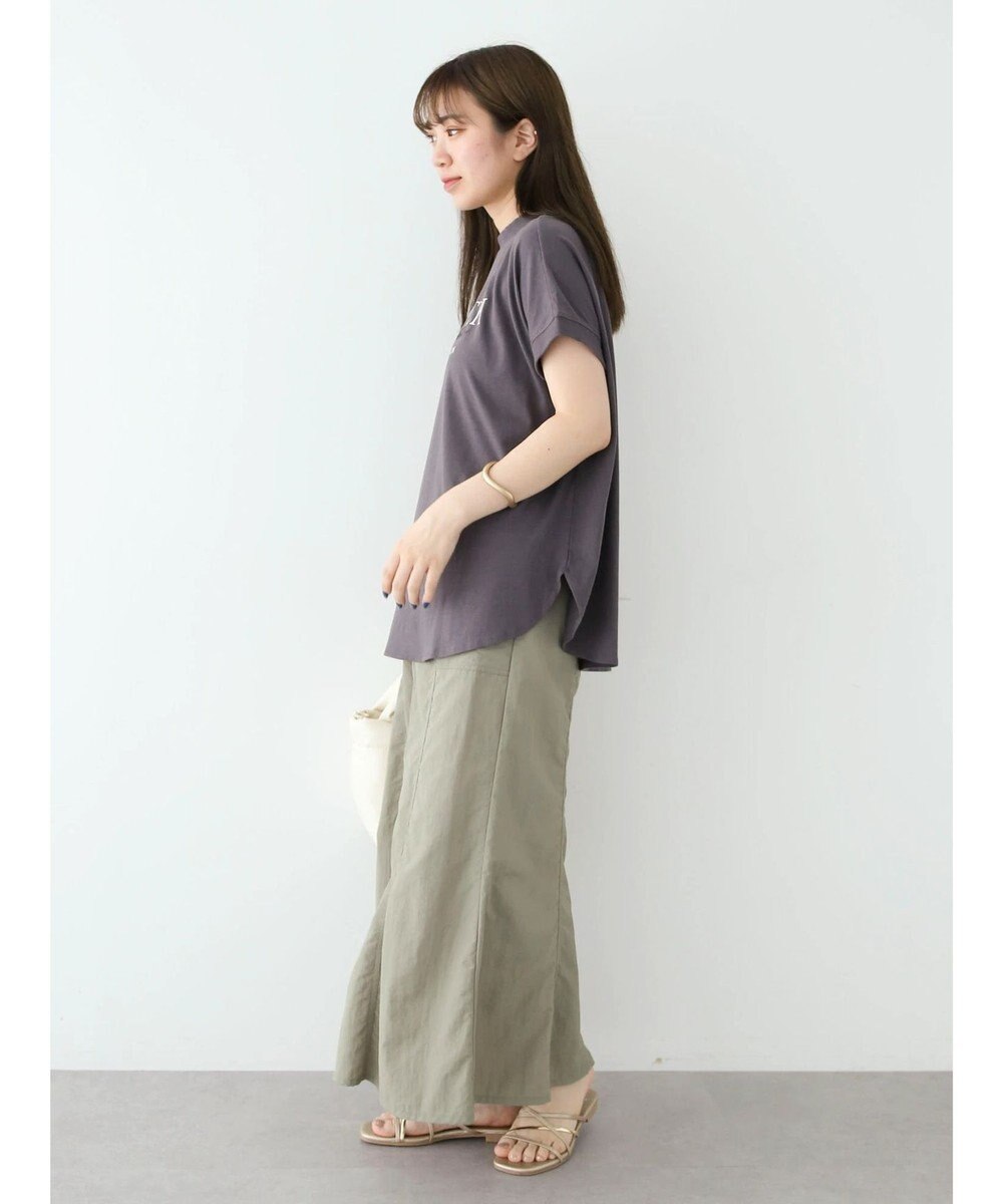 Green Parks フレンチスリーブ筆記体刺繍ロゴプルオーバー 