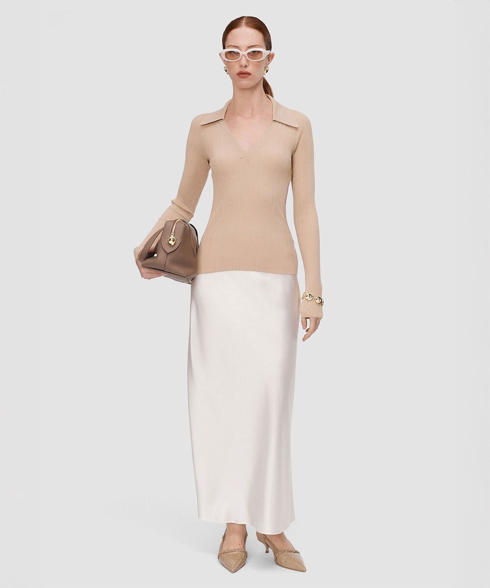 JOSEPH ニットプリッセ　ロングスリーブニット 