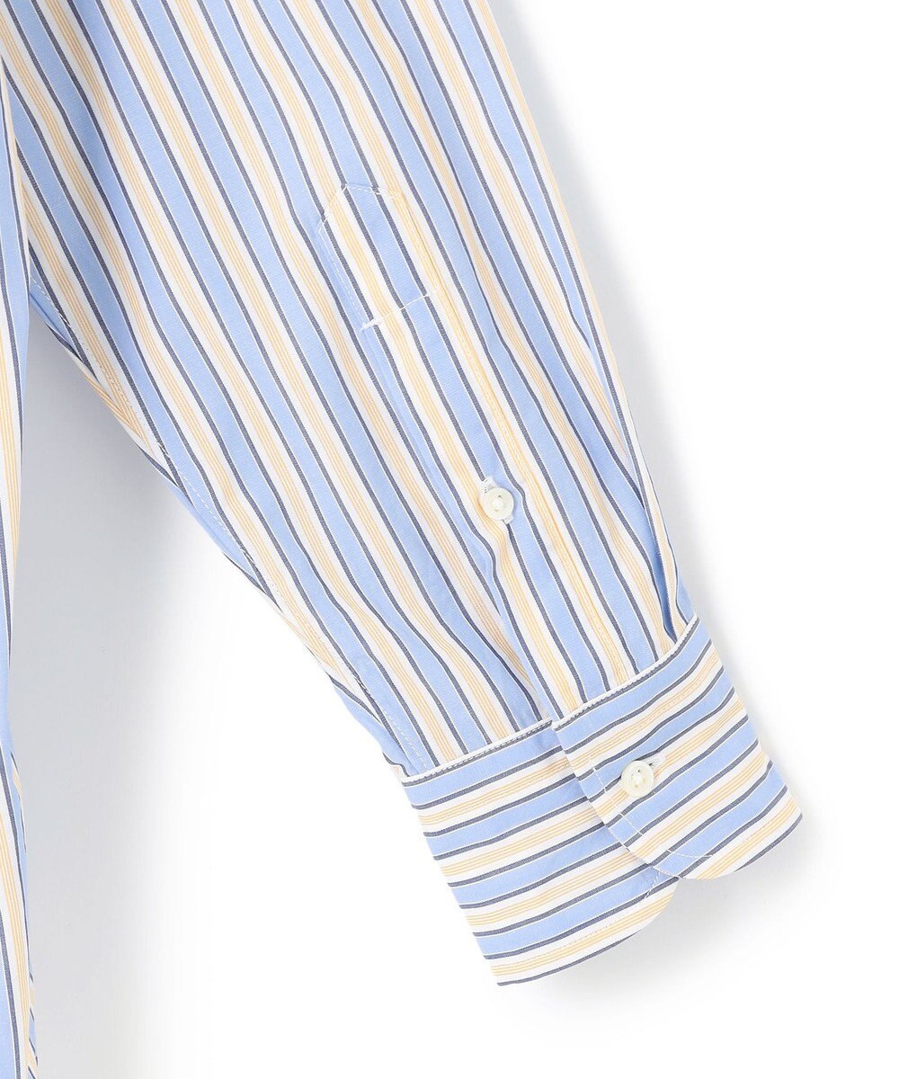 J.PRESS MEN 【SOMELOS】マルチストライプ バンドカラーシャツ 