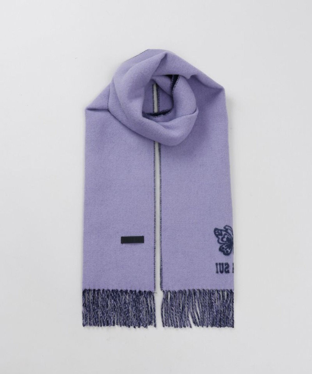 AURORA 【 ANNA SUI（アナ スイ）】ウールリバーシブルマフラー 