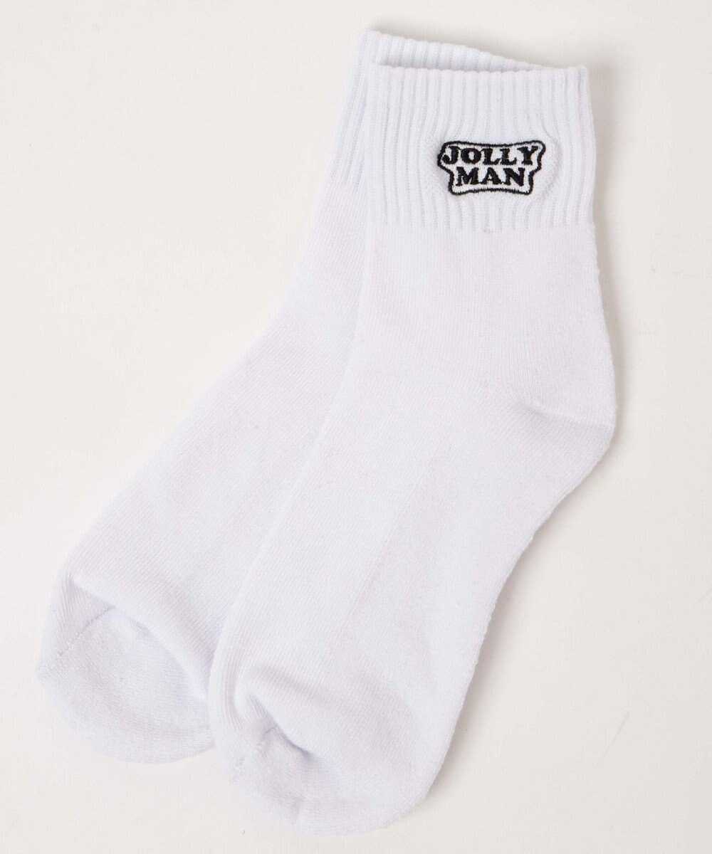 WEGO カラーロゴアンクルソックス 