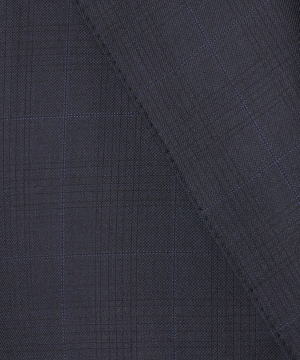 GOTAIRIKU 【Loro Piana Fabric】365 通年スーツ(ネイビー×格子) 