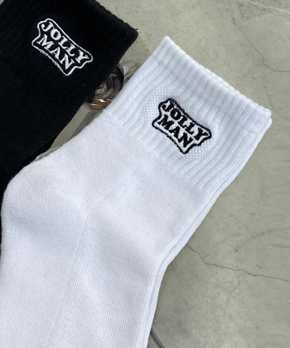 WEGO カラーロゴアンクルソックス 