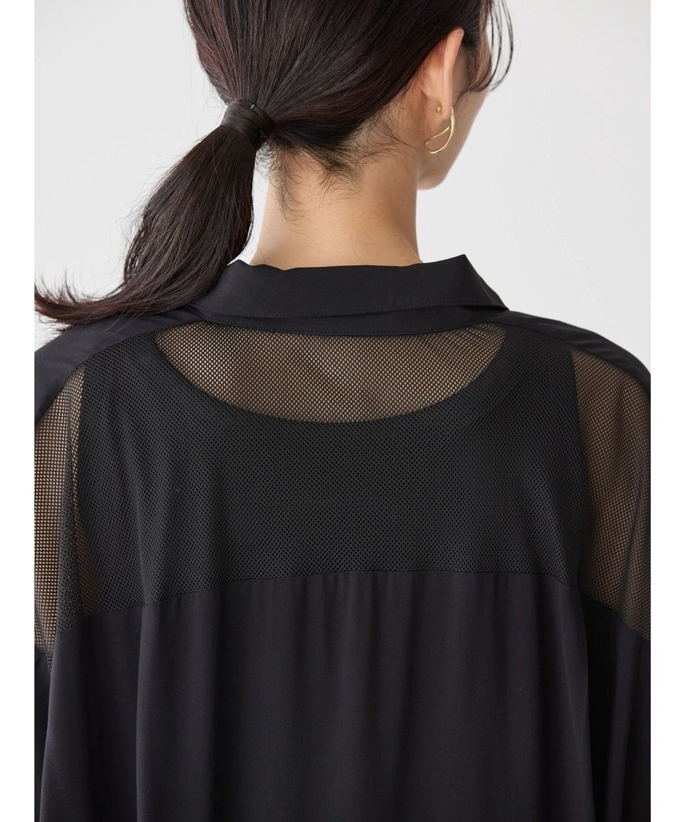 AMERICAN HOLIC サラックールメッシュ切替ワンピース 