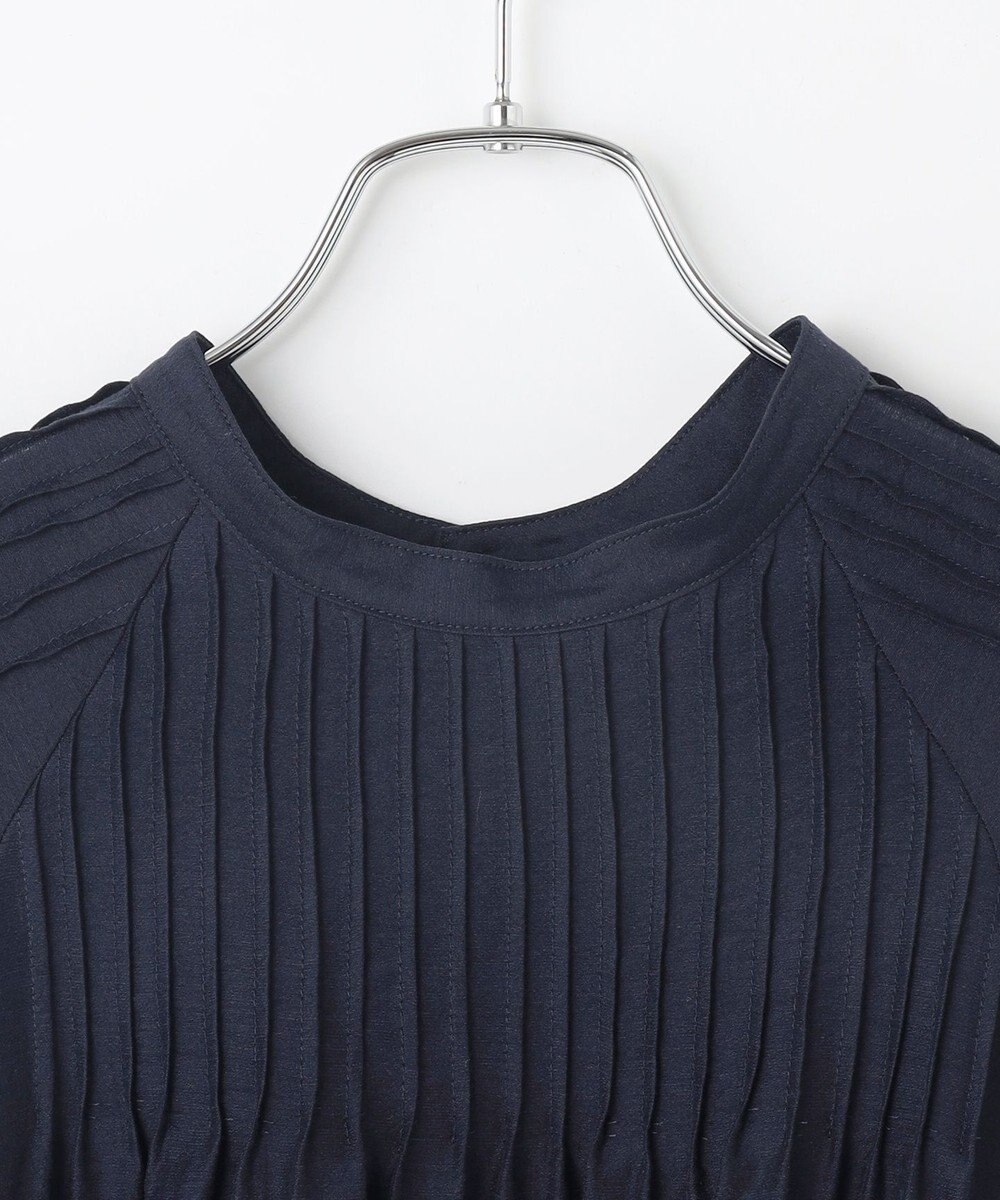 #Newans 【金子綾さんインスタライブご紹介アイテム】（前後着用可能）ピンタックシアーブラウス 