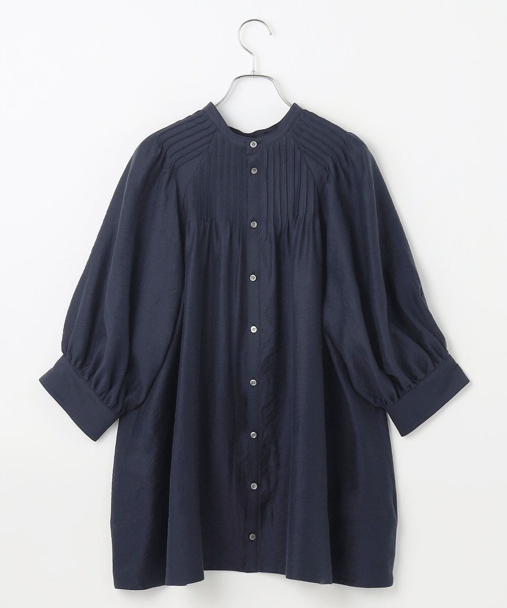 #Newans 【金子綾さんインスタライブご紹介アイテム】（前後着用可能）ピンタックシアーブラウス 