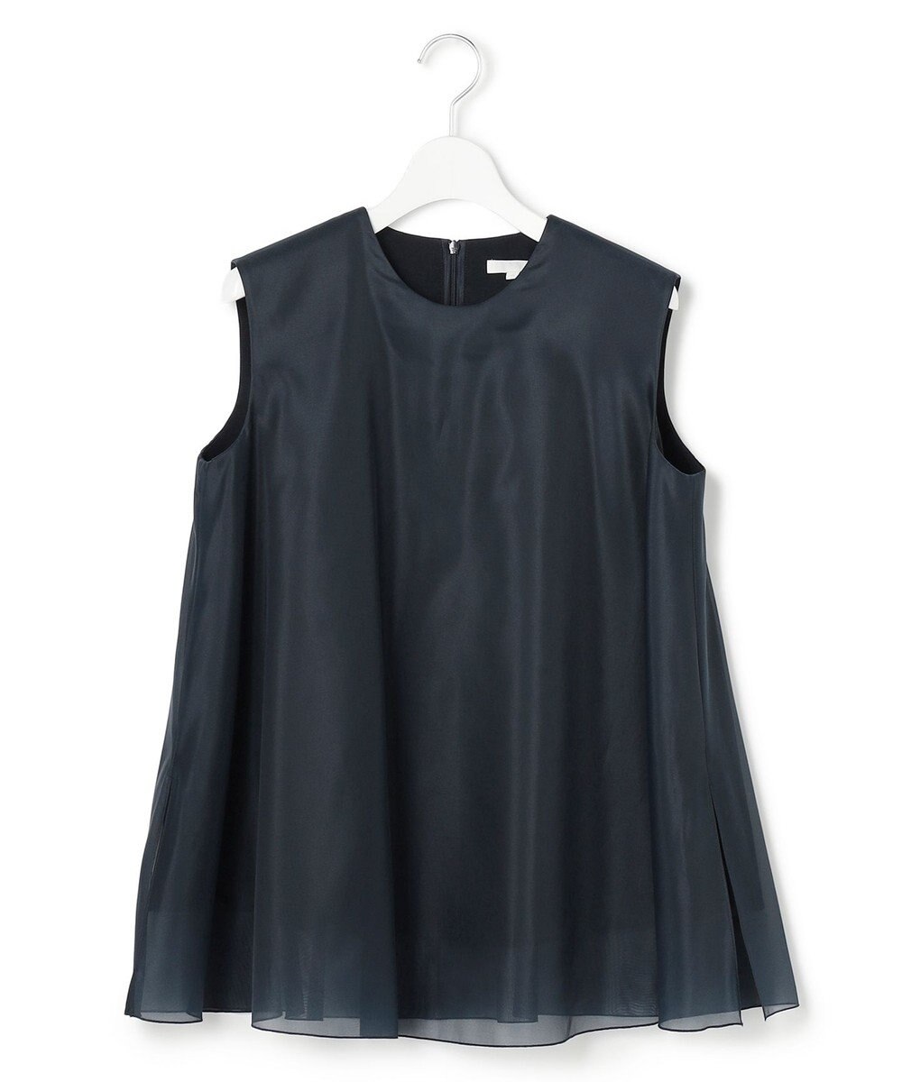 23区 【R(アール)】ライトダブルクロス オーガンジー コンビブラウス 