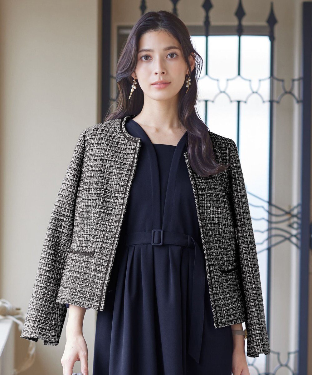 Tiaclasse ラメツイードジャケット 