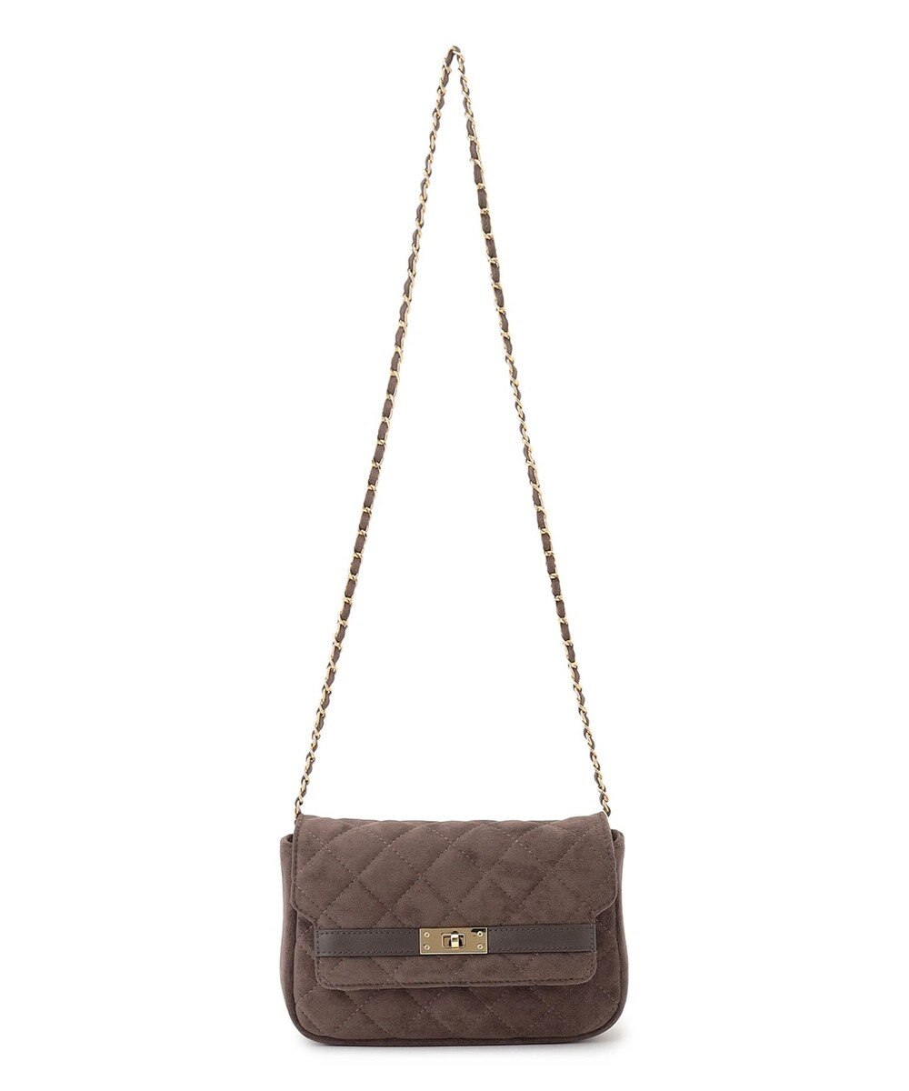 23区 スエード キルティング ショルダーバッグ 