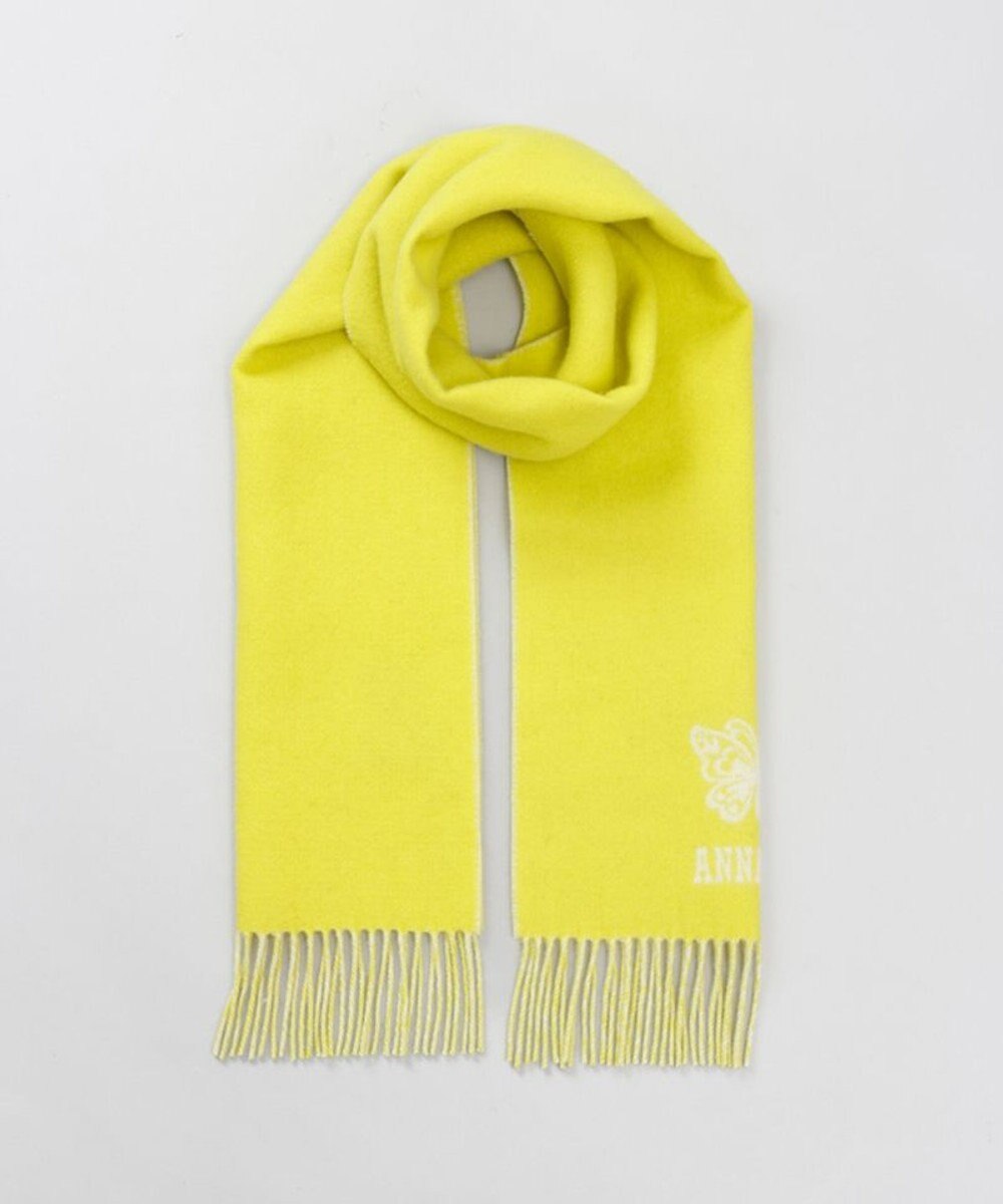 AURORA 【 ANNA SUI（アナ スイ）】ウールリバーシブルマフラー 