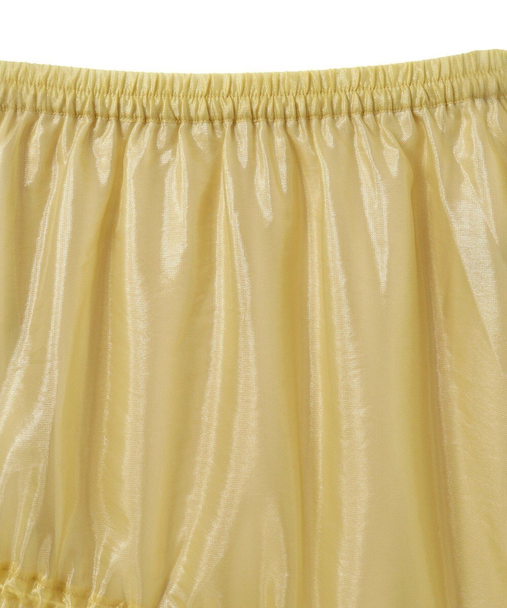 Green Parks シアーシャイニードロストティアードスカート 