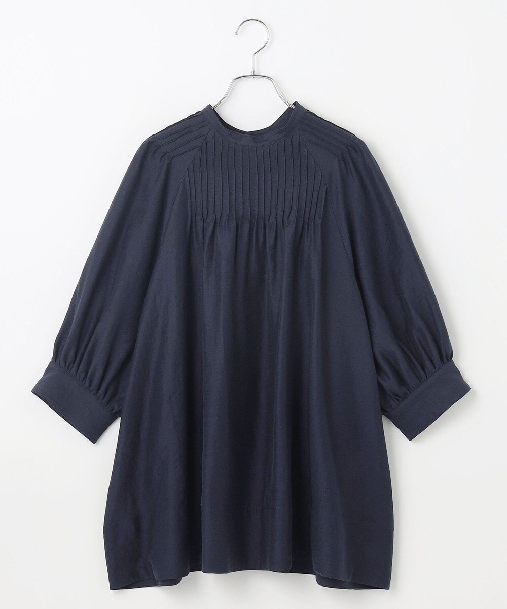 #Newans 【金子綾さんインスタライブご紹介アイテム】（前後着用可能）ピンタックシアーブラウス 