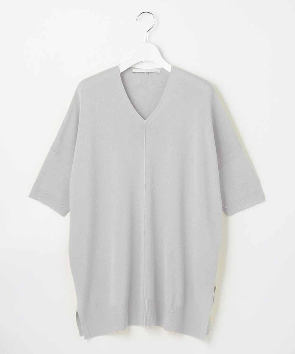 自由区 【新型登場！/WEB限定カラー有】ハイツイストコットンアセテート ニット5分袖 