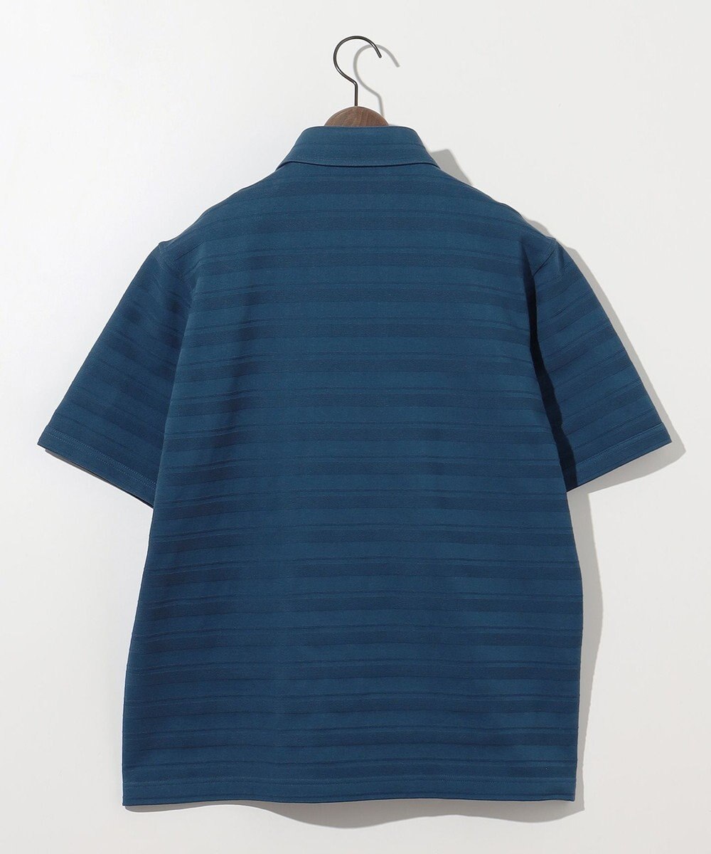 JOSEPH ABBOUD クールビズ【オーガニックコットン使用・日本素材】リンクスボーダー ポロシャツ 