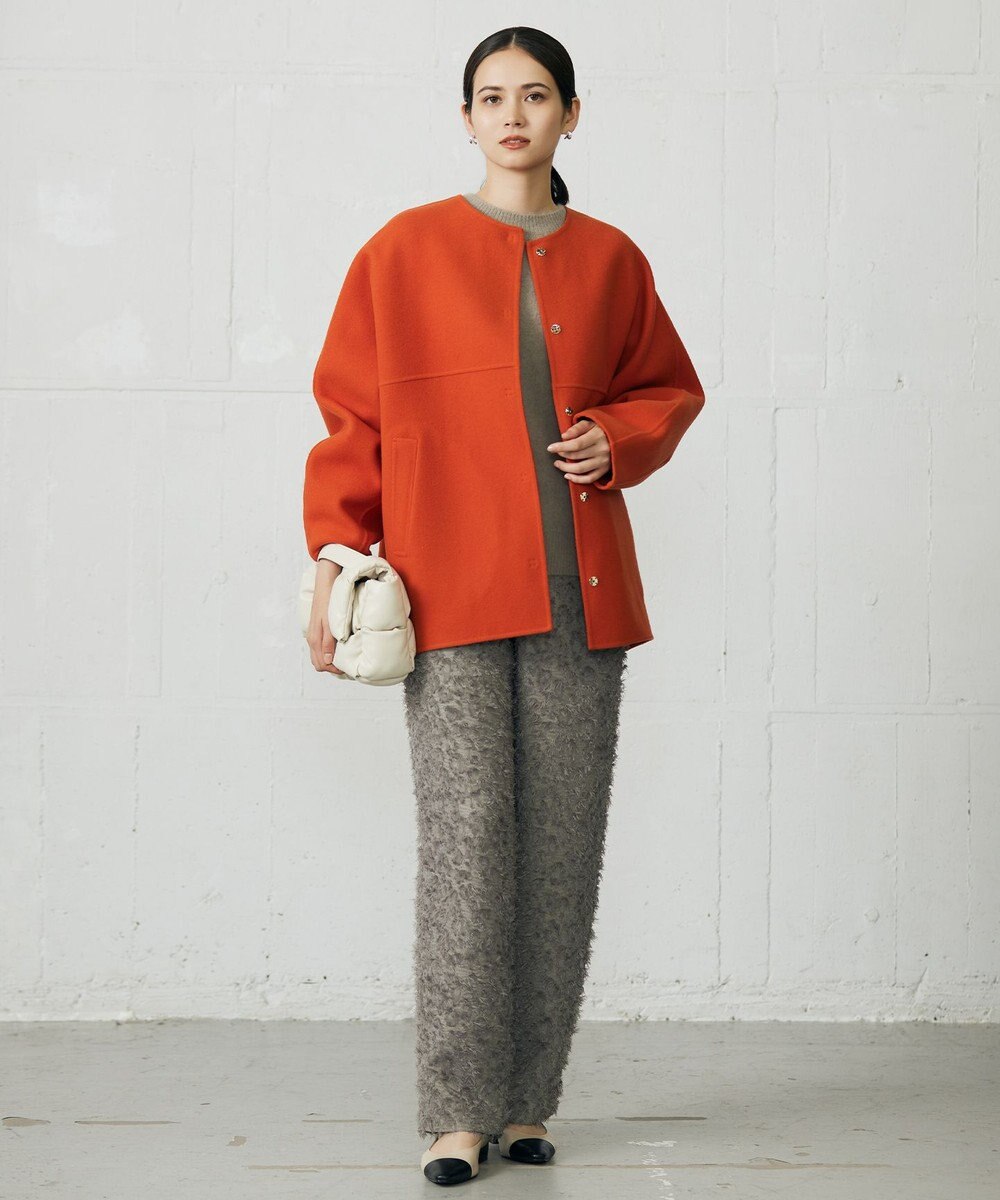 自由区 【SHIHOさん着用】カットジャカード パンツ 