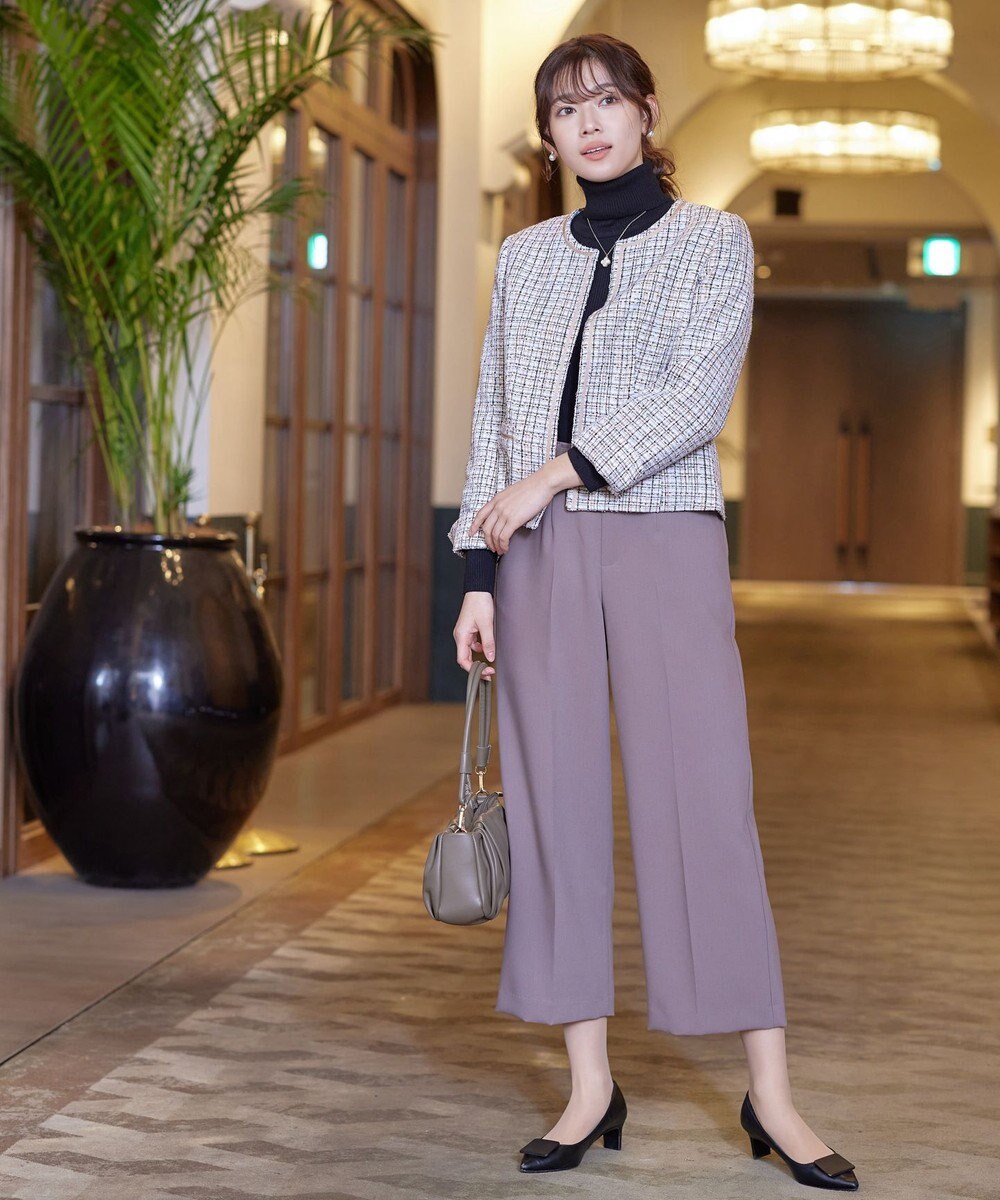 Tiaclasse ラメツイードジャケット 