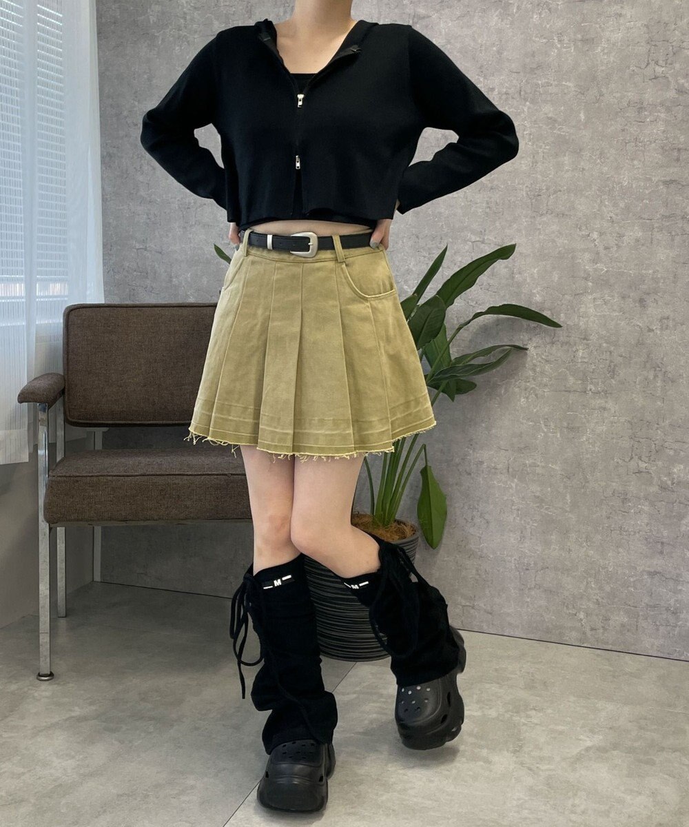 WEGO ベルトツキプリーツスカパン 