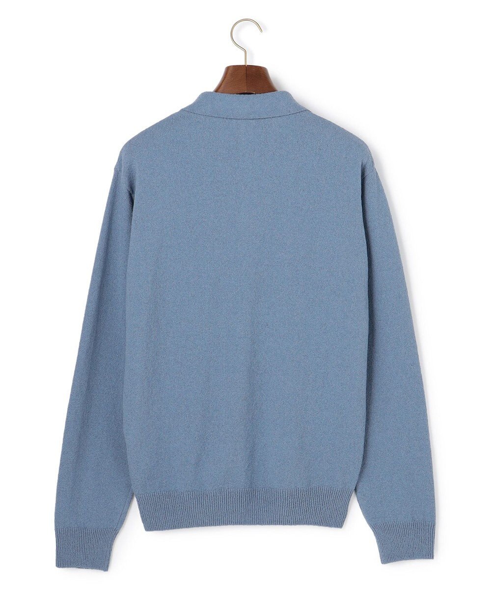 J.PRESS MEN ミックスブークレ スキッパーポロシャツ 