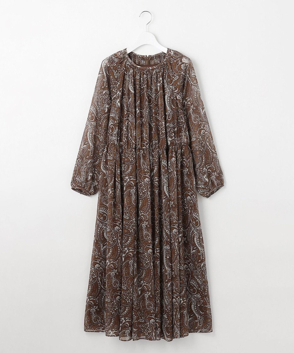 自由区 L 【SHIHOさん着用】ペイズリープリント ワンピース 