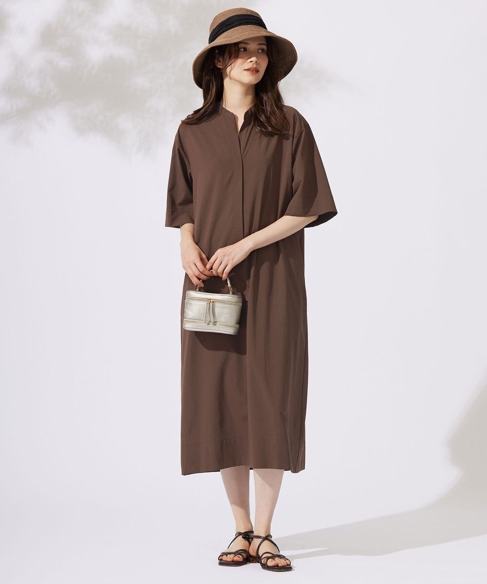 自由区 L 【カタログ掲載・接触冷感・UVケア・洗える】ファンクショナルクロス ワンピース 