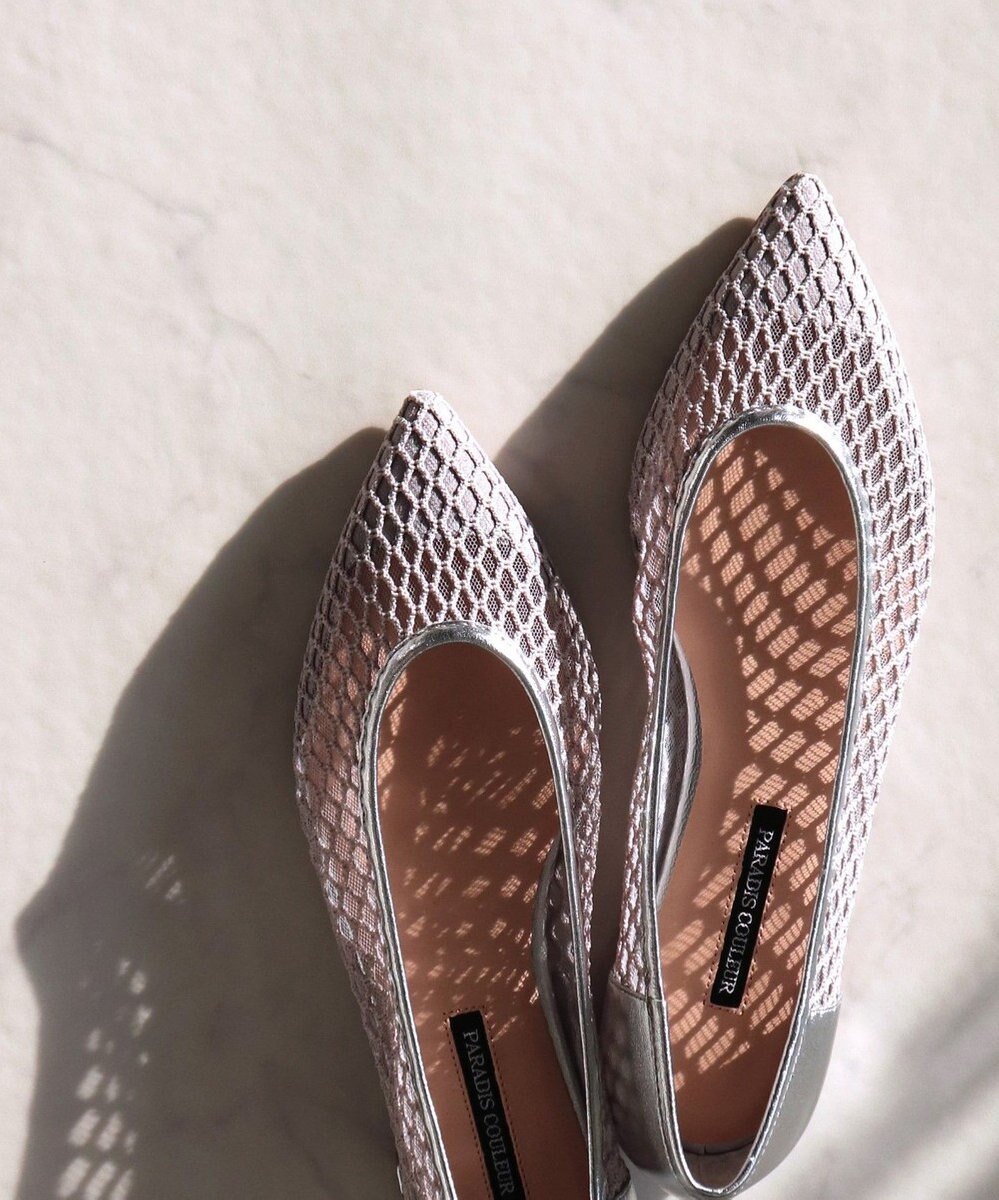 Bridget Birkin 【PARADIS COULEUR】チュールネットレイヤードパンプス 