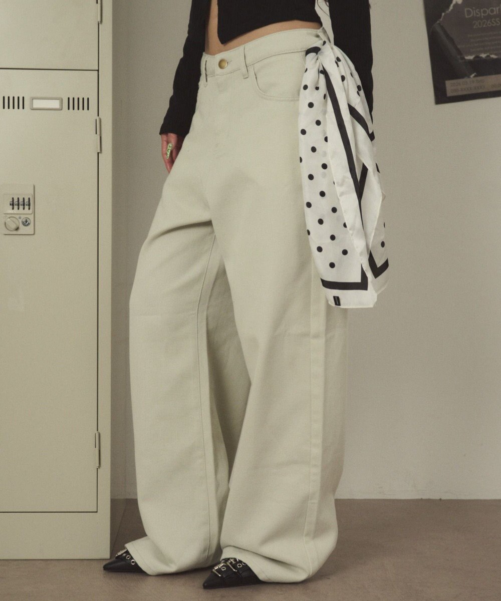 WEGO ウォッシュドワイドパンツ 