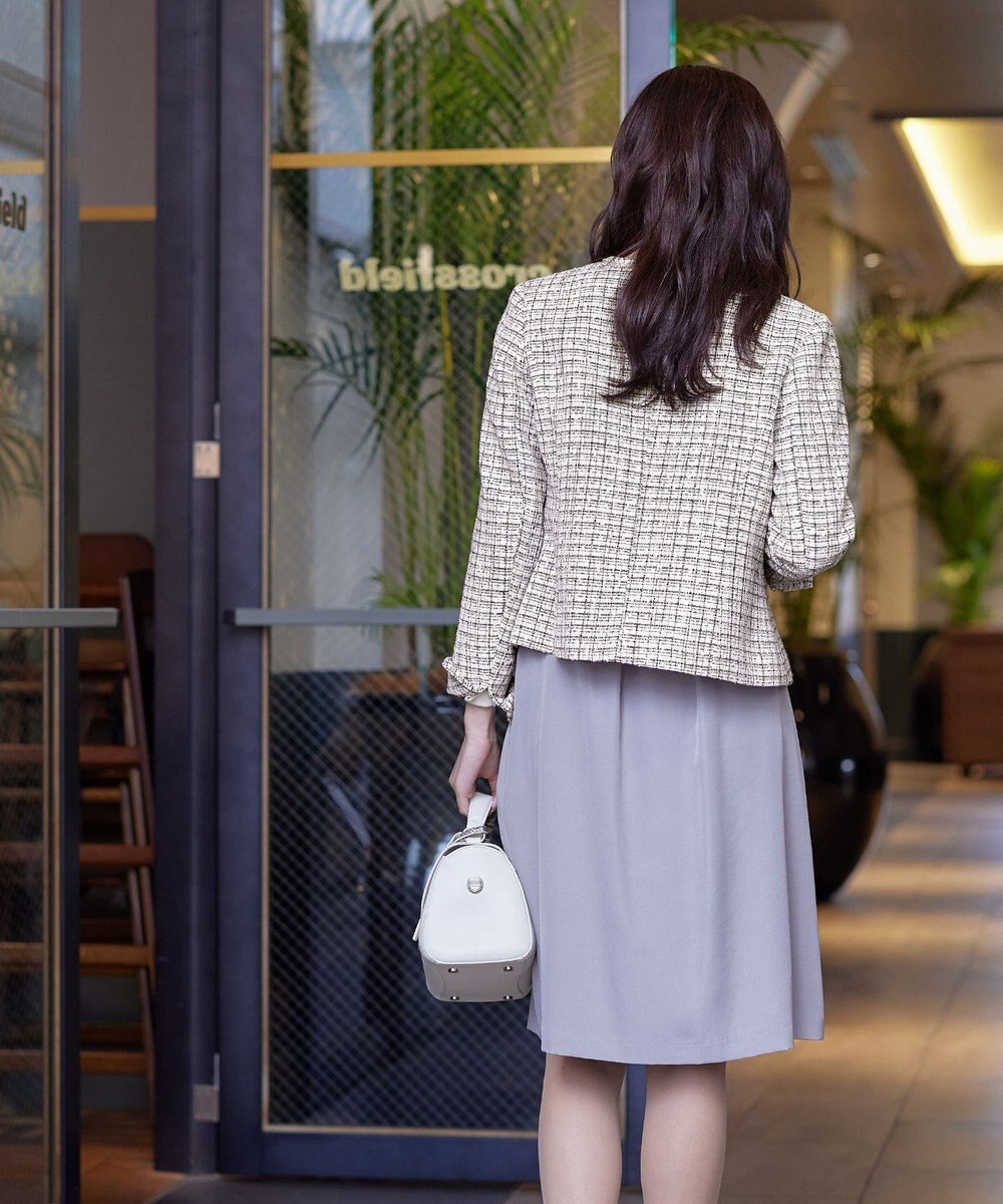 Tiaclasse ラメツイードジャケット 