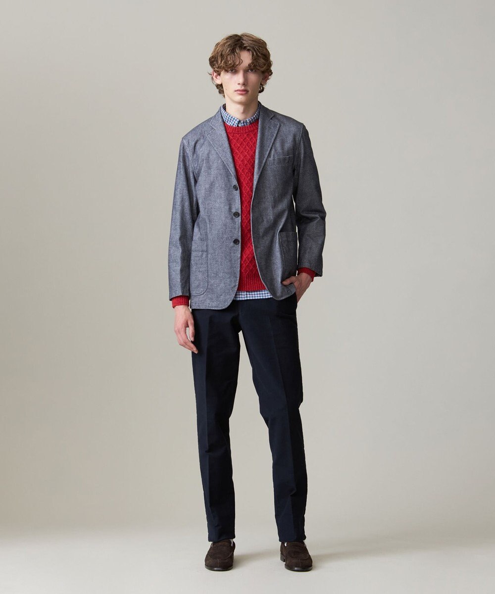 J.PRESS MEN 【KING SIZE】【Cash Lamb’s wool】ケーブルニット / クルー 