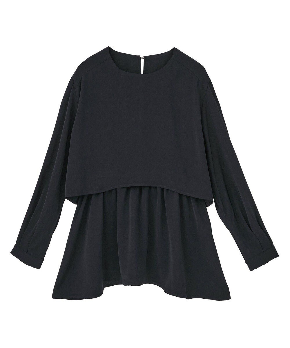 AMERICAN HOLIC 【イージーケア】Ｗクロスティアードブラウス 