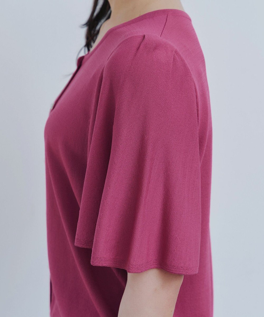 Tiaclasse 【洗える】フレアスリーブカーディガン 