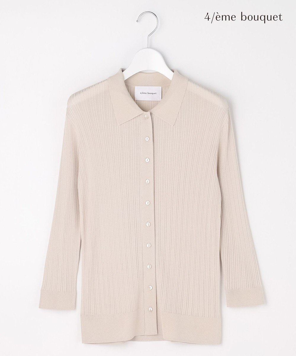 自由区 【カトリエムブーケ】Cotes melangees a la soie ボタンフロントトップス 