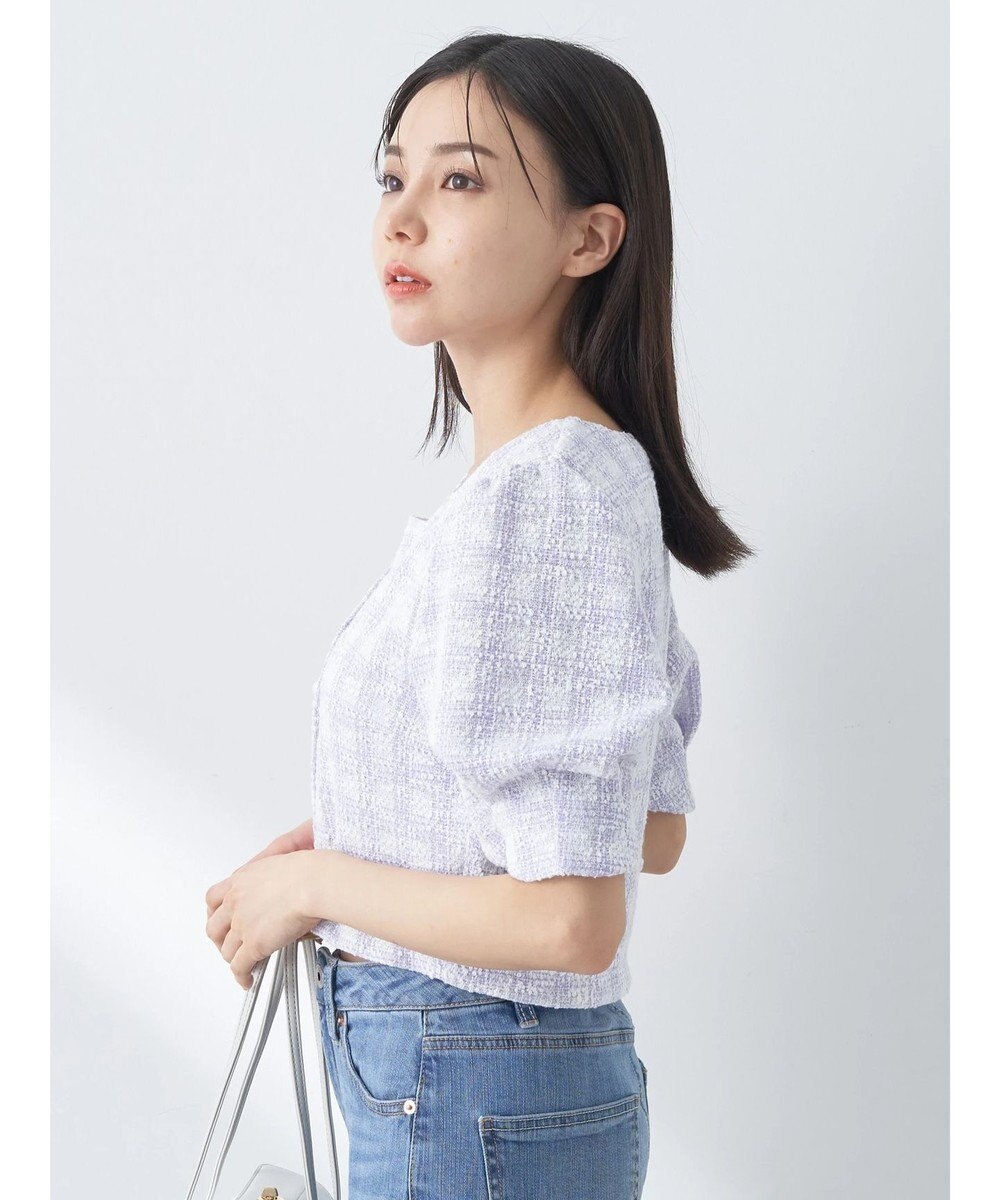 earth music&ecology ＳＥＴ２点　カットソーツィードアンサンブル 