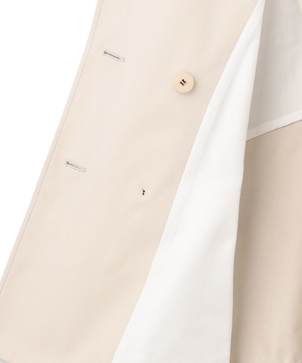 23区 コットンポリエステルギャバジン ショート トレンチ コート 