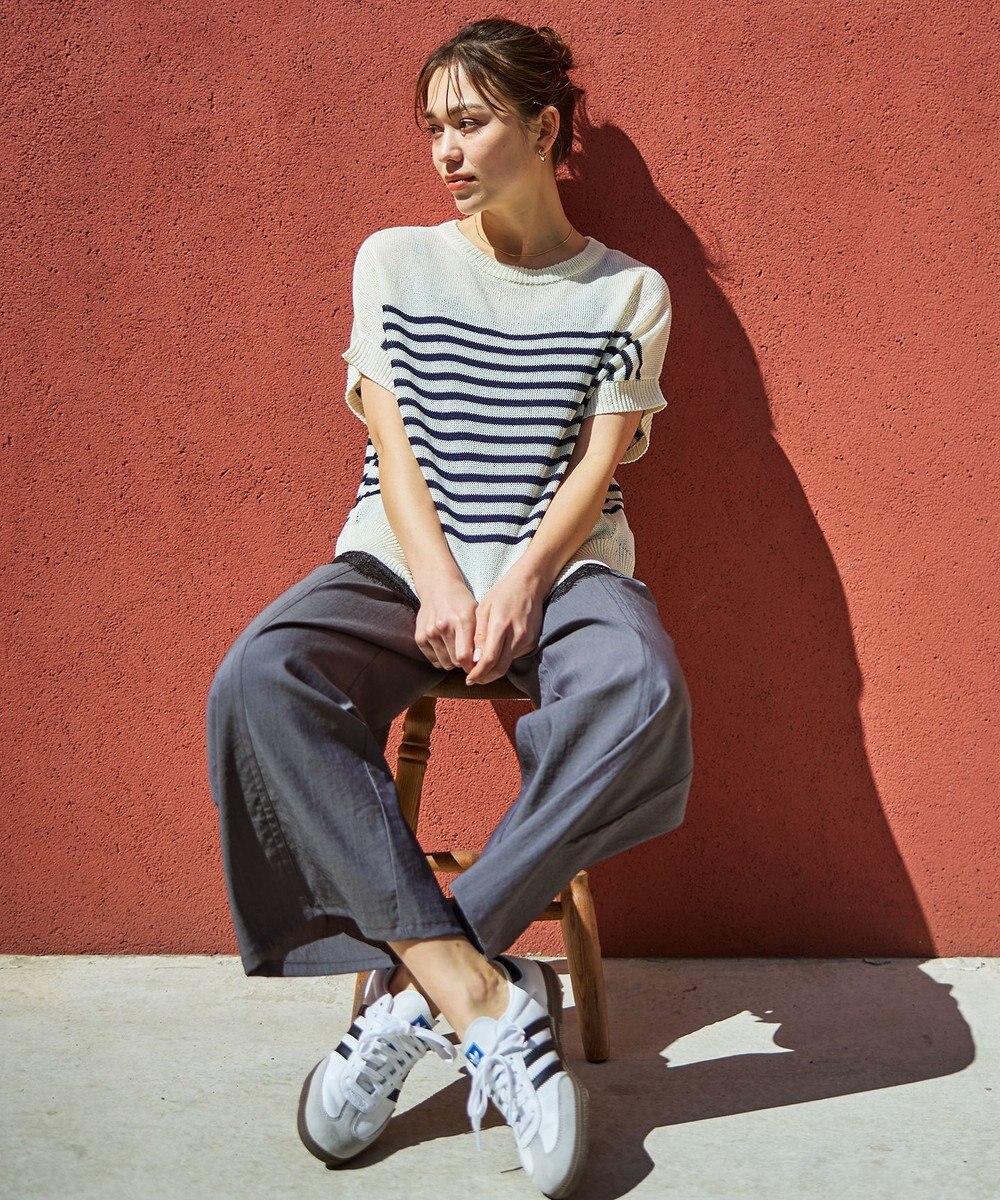 ANY ラミータッチオーバーニット 