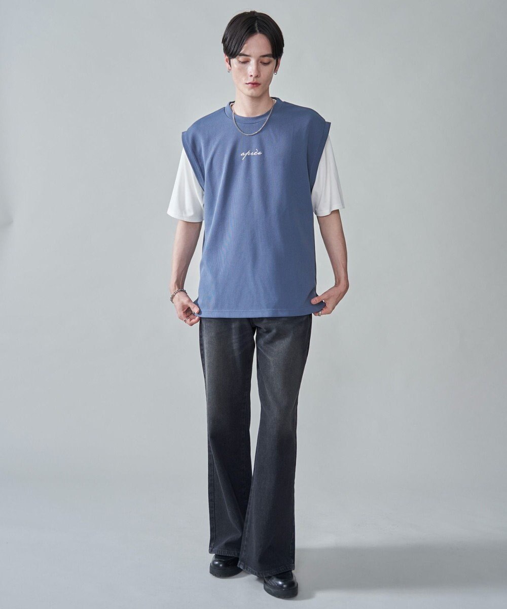 WEGO 【２点セット/ベスト×Tシャツ】アンサンブルベスト（SS） 