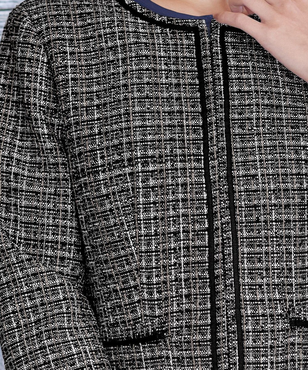 Tiaclasse ラメツイードジャケット 