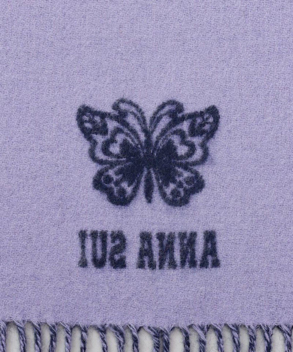 AURORA 【 ANNA SUI（アナ スイ）】ウールリバーシブルマフラー 