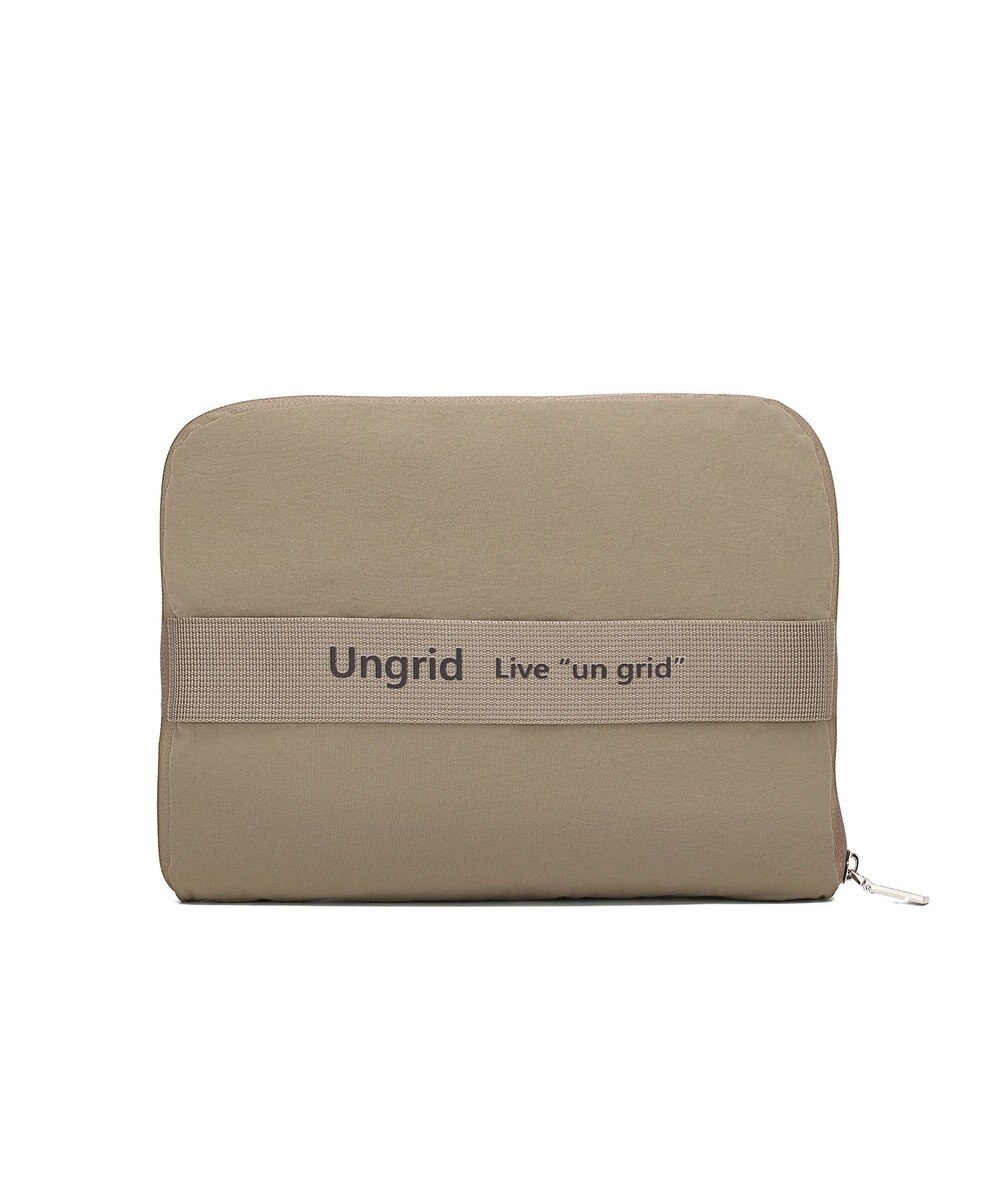 style code 【Ungrid/アングリッド】撥水軽量ソフトナイロン ロゴテープ折り畳みラージ　トラベルボストンバッグ(33L） 
