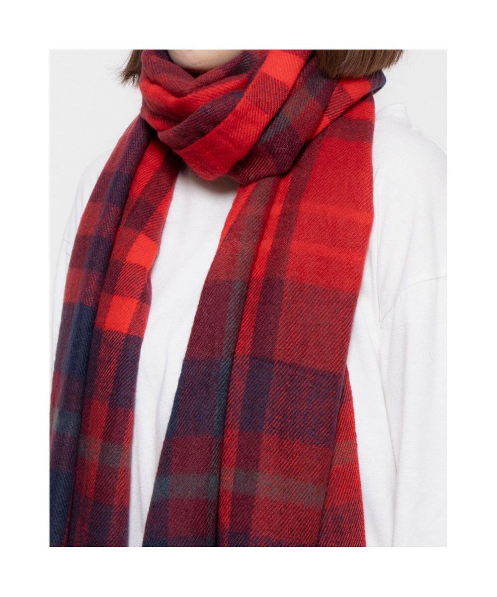 UNBILLION カシュネ cache nez / ウール混チェックストール 