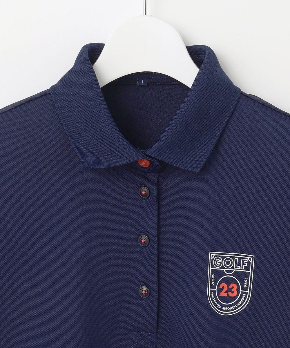 23区GOLF 【WOMEN】【吸水速乾/UVカット】グラフィカルポロシャツ 