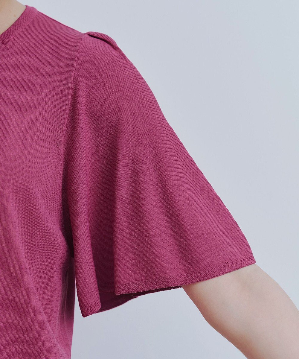 Tiaclasse 【洗える】フレアスリーブカーディガン 