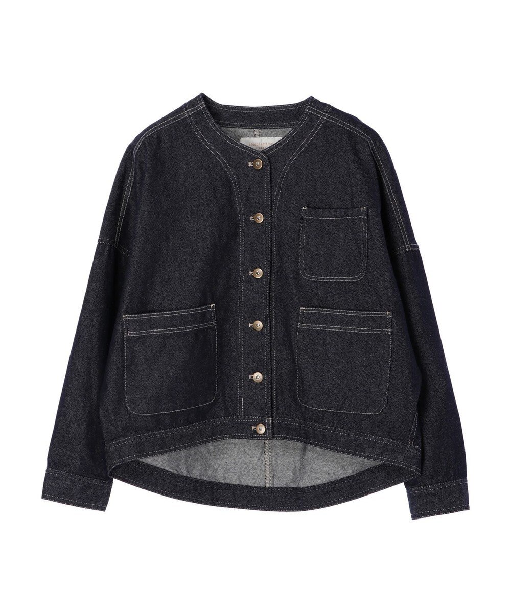 Acne Studios ネイビー ジャケット カバーオール ノーカラー