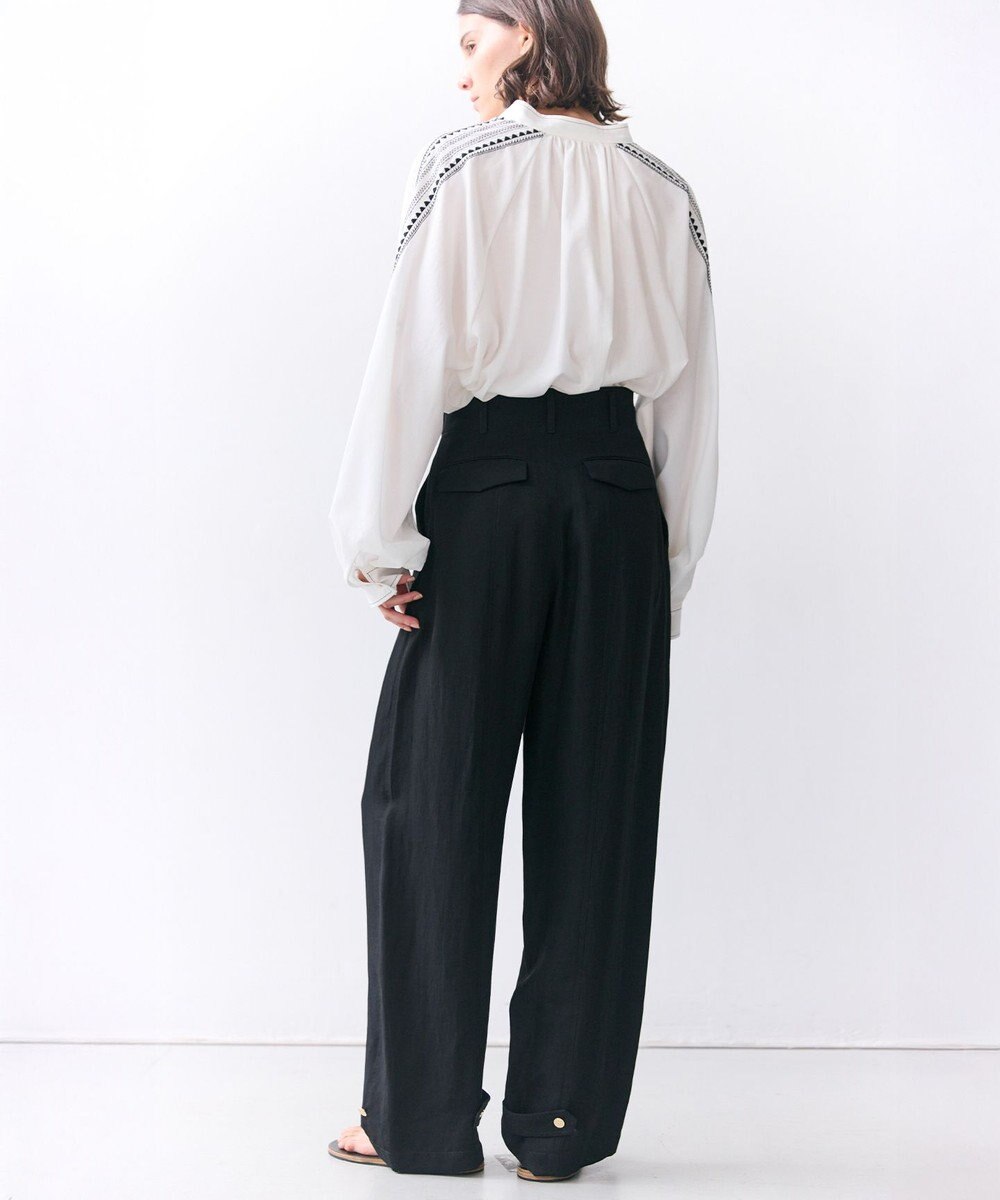 BEIGE， BERNARD / リネン混 ヘムタグ 2WAYパンツ 