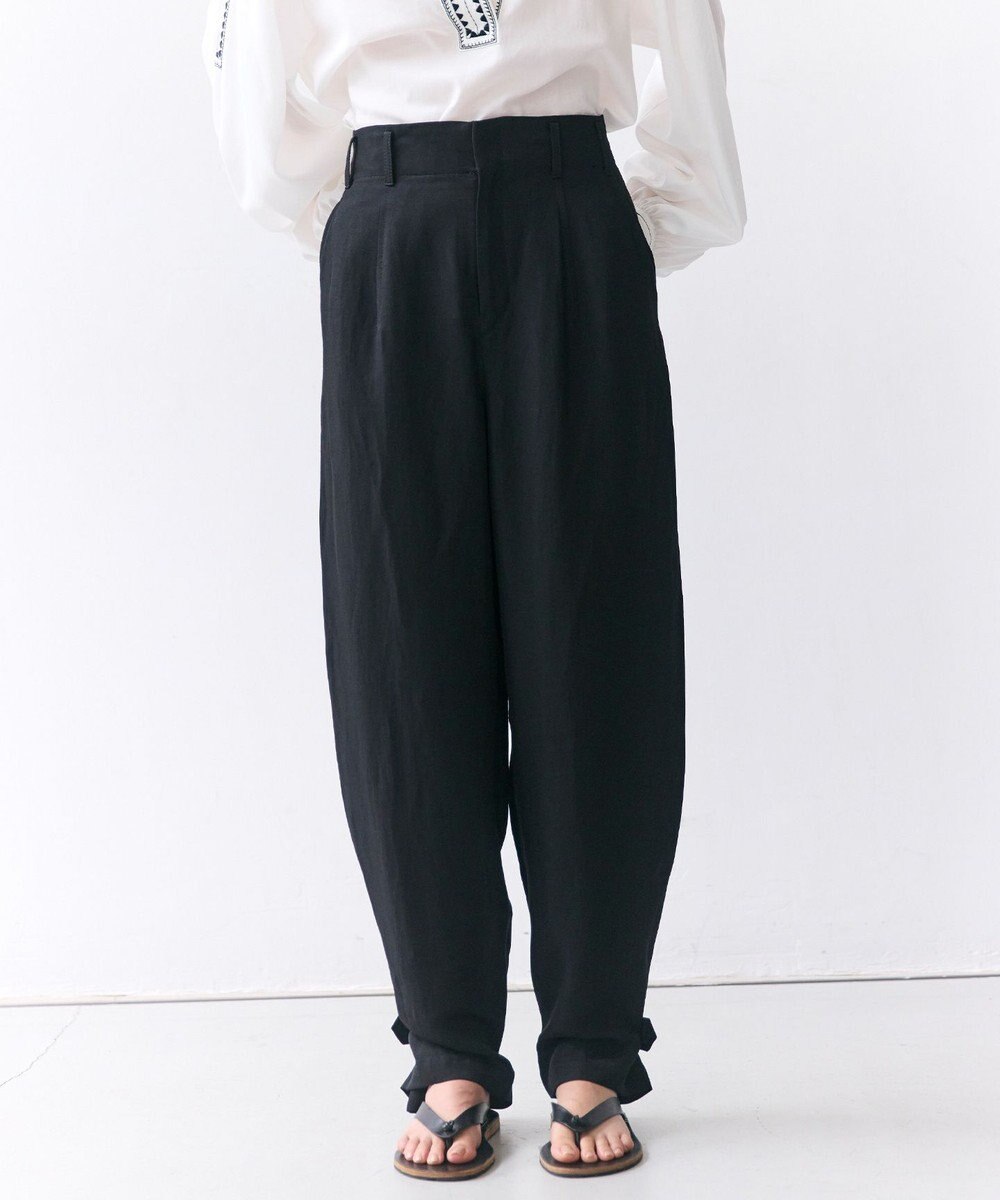 BEIGE， BERNARD / リネン混 ヘムタグ 2WAYパンツ 