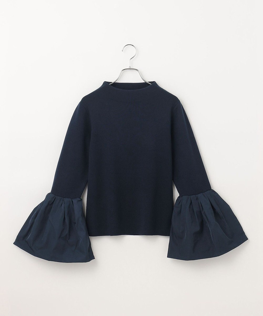 #Newans 【洗える】コンビネーションベルスリーブニット 